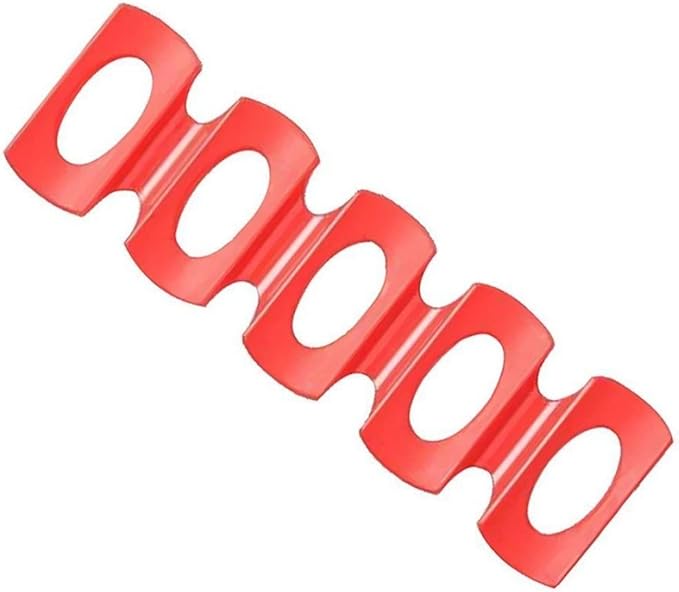Drink Holder Silicone Beer Cola Wine Bottle Mats, Water Bottles & Food Cans Rack Holder Stack, Perfect Kitchen Cabinet and Fridge Stack Storage, Bottles Cans Fridge Organizer, 1 Pcs, Red