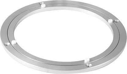 Lazy Susan Hardware Rotating Turntable Bearings Swivel Plate Hardware Aluminum Metal for Dining-Table and Workbench (10 Inchs) … …