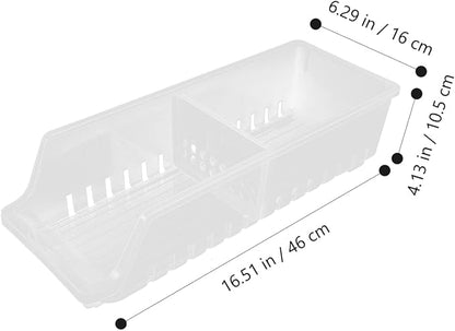HEALLILY Canned Drink Holder for Fridge Soda Dispenser for Refrigerator Beer Storage Box Stackable Can Organizer Drink Can Dispenser