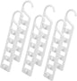LIFKOME Multifunctional Space Saver Hangers 6 Pack Closet Hangers Heavy Duty Plastic Vertical Organizer for Dorm Rooms