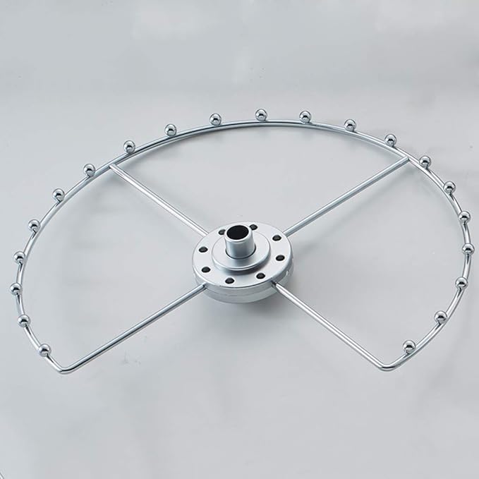 PeaceipUS Wardrobe 360° Rotating Hanger Cloakroom Corner Hanging Hanger Space Saving Round Metal Hanger
