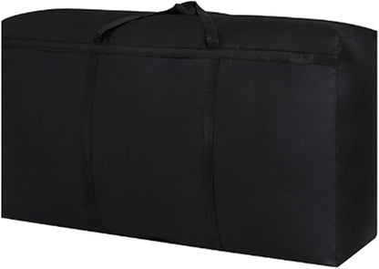 Dorm Packing Bags Black Jumbo Moving Bags Heavy Duty 180L Reusable Comforter Oxford Cloth Size Waterproof Storage Bags (1 Pack)