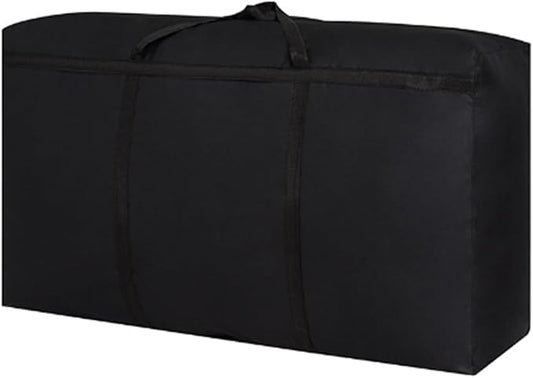 Dorm Packing Bags Black Jumbo Moving Bags Heavy Duty 180L Reusable Comforter Oxford Cloth Size Waterproof Storage Bags (1 Pack)