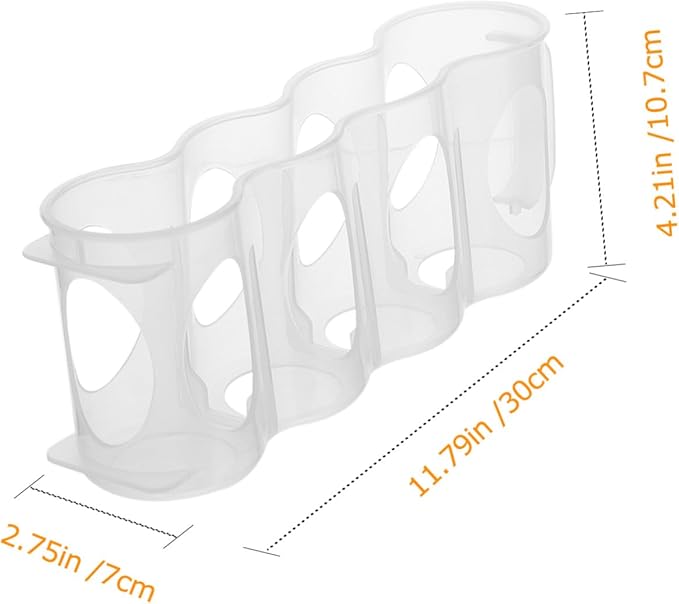 2pcs Refrigerator Storage Container Set Stackable Kitchen Crisper for Cans Food-Grade Plastic Easy Organization for Household Use