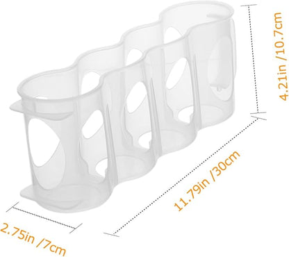 2pcs Refrigerator Storage Container Set Stackable Kitchen Crisper for Cans Food-Grade Plastic Easy Organization for Household Use