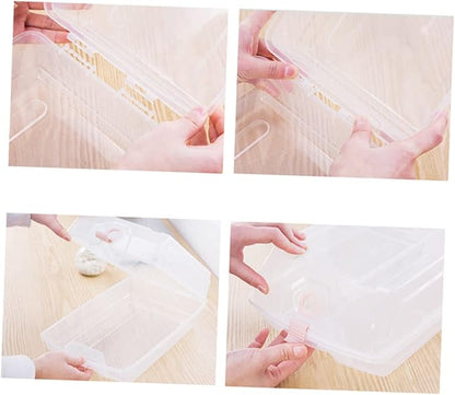 IMIKEYA 2PCS Thickened Plastic Shoe Storage Box Lid Large Dustproof Organizer for Men and Women Stackable Shoe Box for Closet and Entryway Style