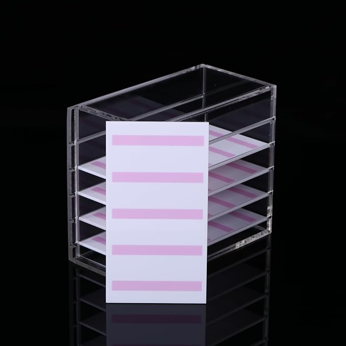 5 Layers Nail/Acrylic Lash Extensions Storage Organizer,Cosmetic Makeup Container Box,Clear Case Cabinet Display for Nail Lash Supplies Artists,Home & Eyelash Salon (5 Layers for Nail)