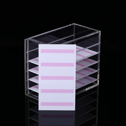 5 Layers Nail/Acrylic Lash Extensions Storage Organizer,Cosmetic Makeup Container Box,Clear Case Cabinet Display for Nail Lash Supplies Artists,Home & Eyelash Salon (5 Layers for Nail)