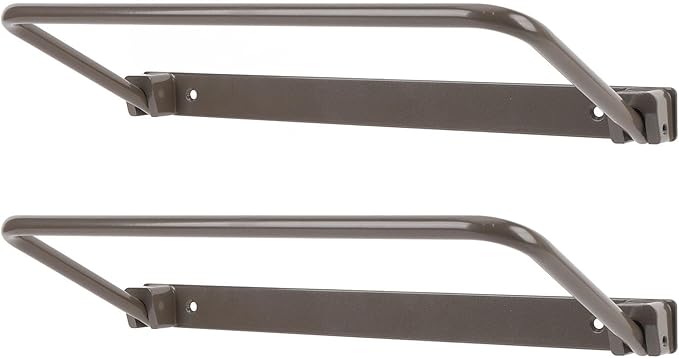 Foldable RV Shoe Rack, Alumiun Alloy Hanging Shoe Storage Shelf for Motorhome Yacht, Wall Mounted Shoe Organizer for RV with Installation Screws, Fitment for RV, Travel Trailer,