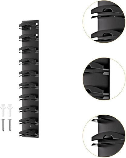 Baseball Caps Organizer Vertical Hat Holder Wall Mounted Modern Stand Hat Rack Hat Organizer for Living Room Entrance Closet, Black