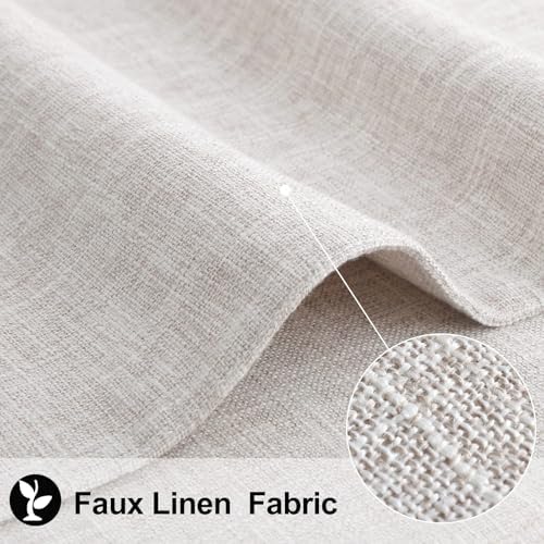 homing Faux Cotton Linen Placemats Set of 6, Cloth Dining Table Mats - Image 3