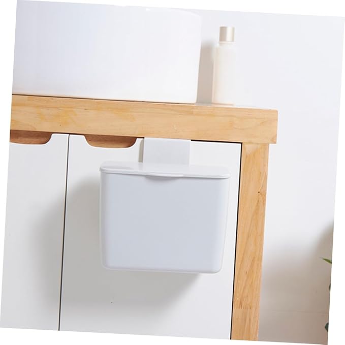 Cute Bathroom Organizer Box Plastic Cosmetic Storage Container Lid Multi-purpose Desk Accessory