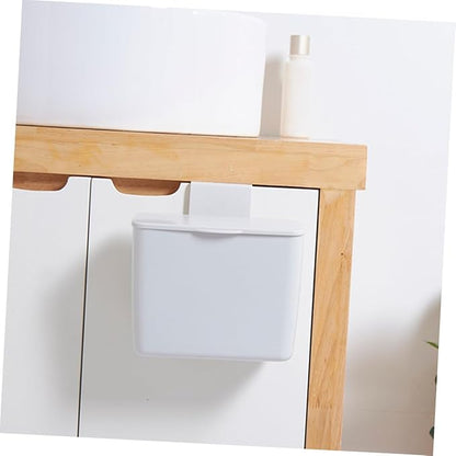 Cute Bathroom Organizer Box Plastic Cosmetic Storage Container Lid Multi-purpose Desk Accessory