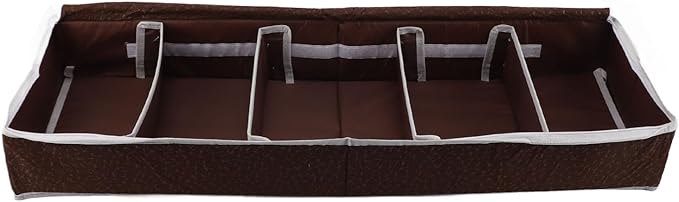 Under Bed Shoe Organizer Compartmentalized Container Box with Charcoal for Home Closet Storage