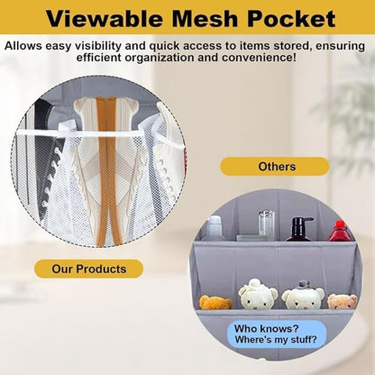 2 Pcs Rv Bedside Shoe Storage, 16 Large Pocket Wall-mounted Organizer, Hanging Caddy For Rv & Camper Shoes, Entryway Essentials, Space-saving Solution