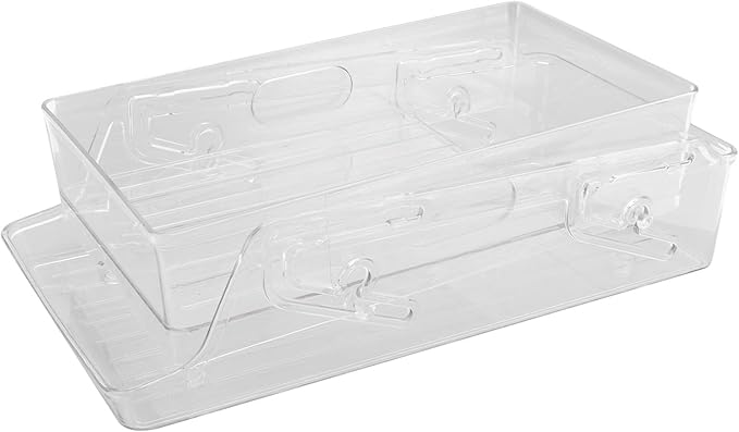 Automatic Rolling Beverage Soda Can Storage Organizer Double Layers Plastic Refrigerator Can Holder Dispenser Bin