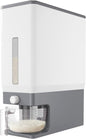 Lifewit Rice Dispenser 25 Lbs(11.3kg), Rice Storage Container Sealed Moisture Proof with Measuring Cup for Kitchen Pantry Household, BPA-Free, 1 Pack Grey