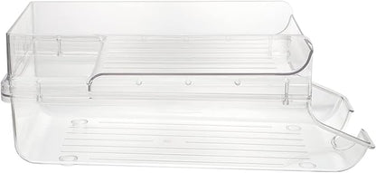 Beverage Can Holder Soda Can Organizer for Refrigerator Transparent Drink Dispenser Rack and Easy Access to Drinks