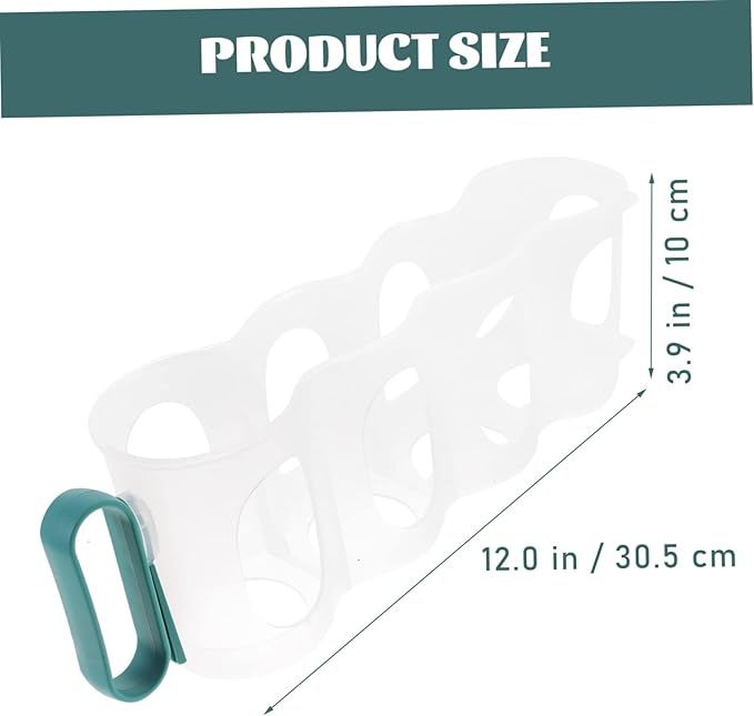 SOLUSTRE Refrigerator Can Dispenser Organizer for Soda and Beer Stackable Beverage Holder Sturdy Plastic for Kitchen Storage and Organization 6-Can Capacity