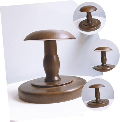 DOITOOL Hat Stands for Display Hat Holder for Tabletop Desktop Display Stand Desktop Holder Rack Wooden Wooden Solid Wood Coat Rack