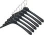 All Hung Up Hangers Plastic Coat Hangers, Clothes Hangers, (Black, 12pk)