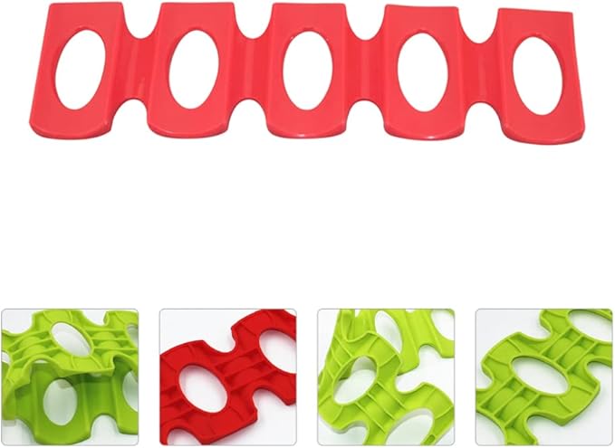 DECHOUS 3pcs Silicone Can Rack Mat Flexible Beverage Holder for Refrigerator Dining Table and Pantry Storage Lightweight Easy to Clean Foldable Design Random Color