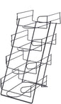 SSWBasics 4-Tier Black Countertop Hat Display Stand for Baseball Caps - Sleek and Sturdy Hat Display Rack for Retail, Home, Vendor Shows - Stylish Organization for Ball Caps