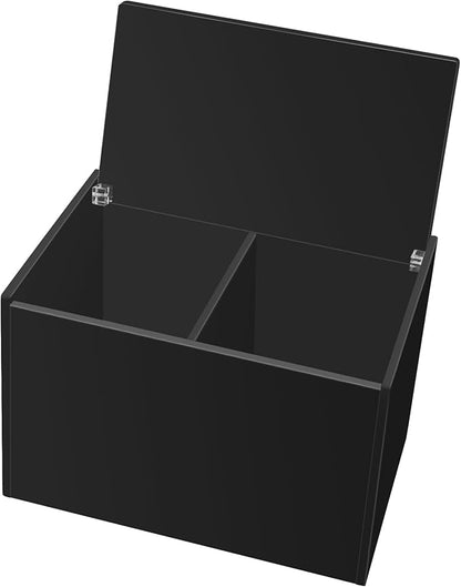 Tampon Holder for Bathroom, Tampons and Pads Container Box, Women Period Storage Holder, Black