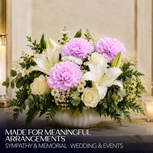 Royal Imports Carnation Artificial Flowers for Weddings – Light Pink 100pk - Image 3