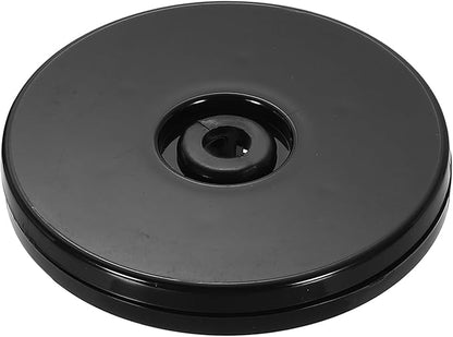 uxcell 1Pack Acrylic Lazy Susan Turntable, 3" Spinner Lazy Susan Turntable Organizer, Acrylic Ball Bearing Rotating Tray for Pantry Spice Rack Decorating, Black