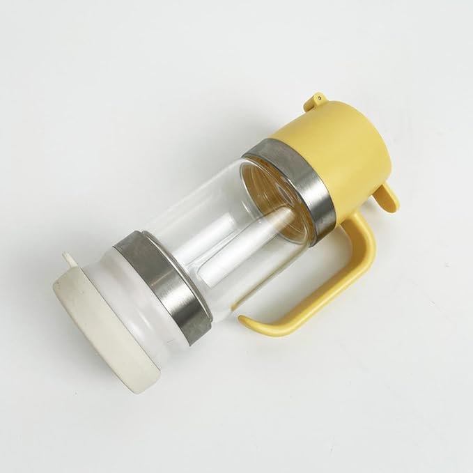 Honey Dispenser No Drip with Base, 2026 New Glass Honey Dispenser, Maple Syrup Dispensers, Syrup and Jam, Honeys Container with Handle, Mess-Free Honeys Jar Container for Quantitative Extraction