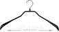 Mawa by Reston Lloyd BodyForm Series Non-Slip Space-Saving Extra Wide Clothes Hanger for Jackets, Suits & Coats, 18 1/4" Wide, Style 46/L, Black 1-Piece