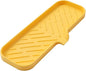 MicoYang Silicone Bathroom Soap Dishes with Drain Spout-Bathroom and Kitchen Sink Organizer,Sponge Holder,Dish Soap Tray,Perfect for Dispenser,Scrubber,Bottle,Cup on Sink or Counter-Yellow 12"×4"