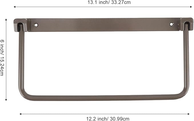 Cyrank Wall Mounted Shoe Storage Rack, Foldable RV Shoe Rack Space Saving Hanging Organizer Aluminum Alloy in Camping RV Travel (Brown)