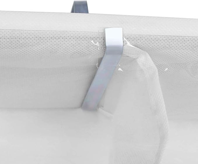 Tyenaza 26 Pocket Shoe Organizer, Crystal Clear over the Door Hanging Closets Storage Bag for Shoes, Sneakers or Accessories(white)