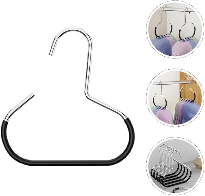 BESTOYARD 10-Pack Scarf Ring Hangers Non-Slip Metal Closet Organizer for Ties Scarves Belts and Tank Tops with Protective Coating 5.90X5.51 Inches