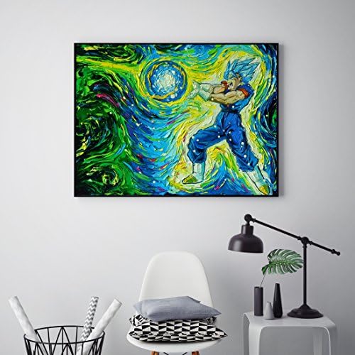 Uhomate Dragon Cartoon Wall Decor Vincent Van Gogh Starry Night Posters Home Canvas Wall Art PrintNursery Decor Living Room Wall Decor A091 (11X14) - Image 2