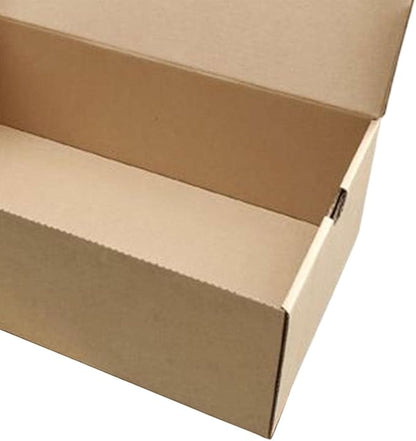 Gralara Shoe Storage Box, Shoes Display Case, Easy Assembly Shoes Holder, Dustproof Shoes Organizer for Under Bed Home Entryway, 35cmx25cmx12cm