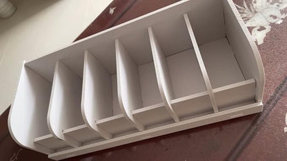 Wooden Belt Organizer, Belt Storage Holder, Belt Container, Belt Display Case Box Organizer for Retail Store 6 Grids Belt Rack (6 Grids)