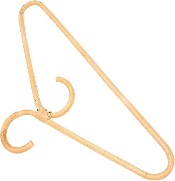 Rattan Clothes Hanger Style,Garments Organizer,Rack Adult Hanger,Room Decoration Hanger for Your Clothes.3 Pcs