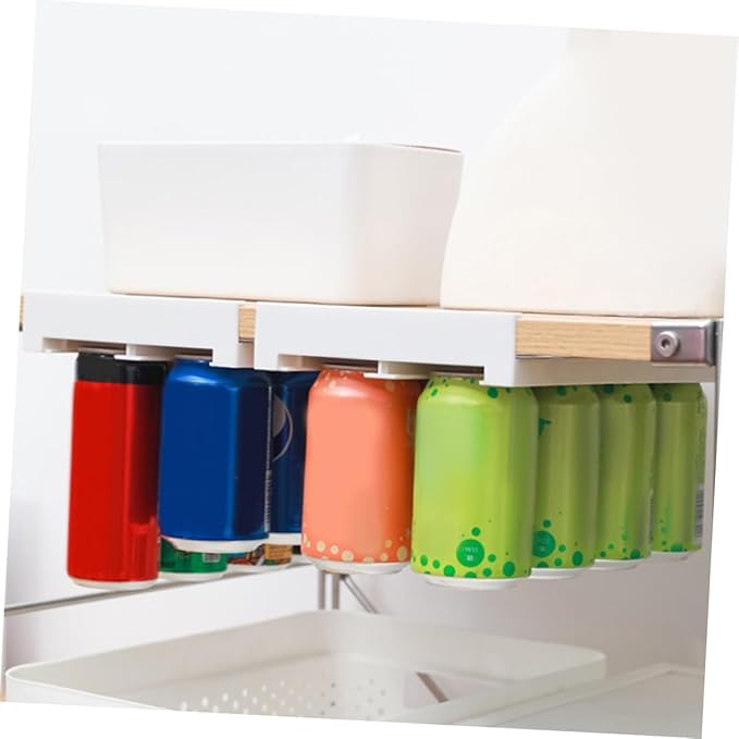 2pcs Rack Can Holders Slide Wire Rack for Drink Storage Dispenser for Fridge Accessory