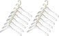 YBM Home Quality Acrylic Clear Hangers Made of Clear Acrylic for a Luxurious Look and Feel for Wardrobe Closet, Clothes Hangers Organizes Closet, Men, Gold w/Flat Hook, 4104-12