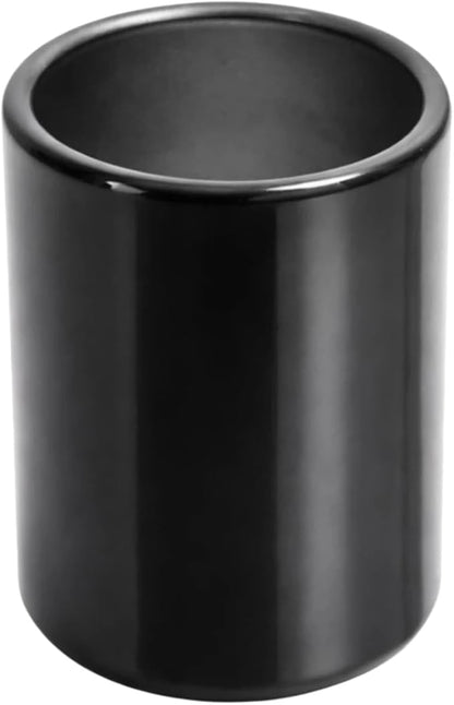 Stainless Steel Cocktail Pick Holder – Mini Black Minimalist Metal Utensil Holder for Fruit Forks & Toothpicks, Coffee Spoon Holder for Home Bar & Espresso Station