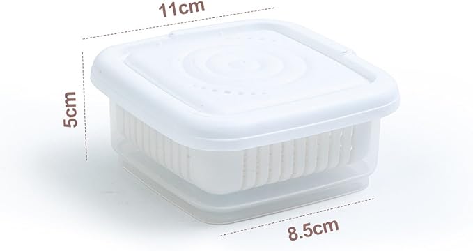 Soap Dish, Square Soap Travel Case with Drainage Layer, Leak-Proof Soap Container for Gym, Bathroom, Traveling, Camping, Soap Bar Shampoo Holder for Shower (White)