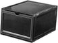 MAGICLULU Thick Plastic Magnetic Shoe Boxes Stackable Shoes Storage Easy to Entryway Organizer