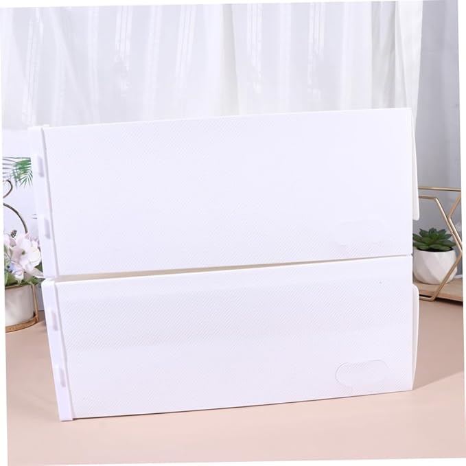 Hemobllo 6pcs Stackable Transparent Shoe Storage Boxes Organizer for Closet Drawer Type Protective Shoe Organizer for Heels Sneakers Slippers Boots PP Material Multi Functional Space Saving