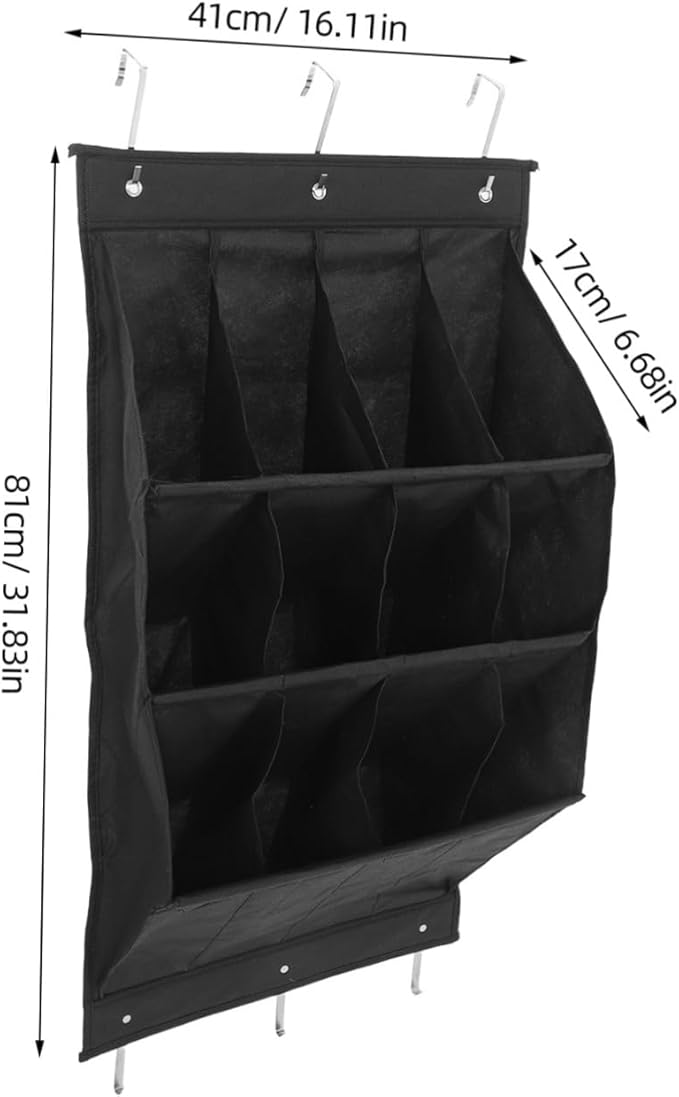 Zerodeko Over the Door Shoe Organizer Wall Mounted Shoe Rack for Compact Spaces Storage for Narrow Doors Closets for Apartments