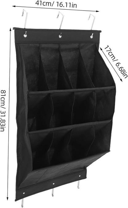 Zerodeko Over the Door Shoe Organizer Wall Mounted Shoe Rack for Compact Spaces Storage for Narrow Doors Closets for Apartments