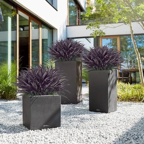 Ouddy Decor 20 Pcs Fake Outdoor Plants Artificial Grass Stems, Black Purple - Image 6