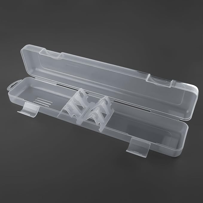 Transparent Tableware Storage Case, Portable Flatware Utensil Box, Clear Cutlery Organziers Container for Spoon Fork Chopsticks for Travel Camping Picnic (A)